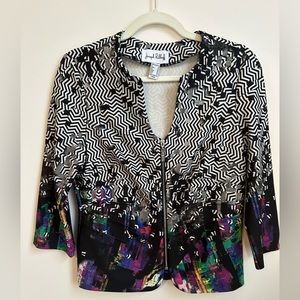 Joseph Ribkoff blazer with zipper-size 10